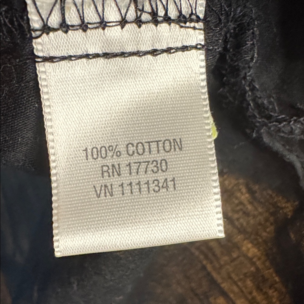 Converse One Star Black 100% Cotton Long Blouse - Picture 3 of 8